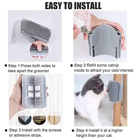 Cat Corner Self-Groomer Massage Brush