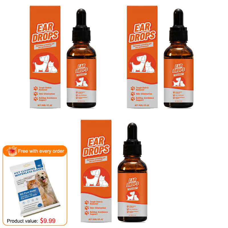 Natural Dog & Cat Ear Drop for Itching & Wax Build-Up
