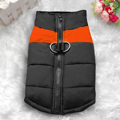 Winter Warm Waterproof Dog Vest with Zipper (S-7XL)