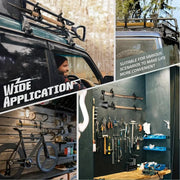🛠️Metal Rubber Shovel Mount for Roof Rack & Truck Bed🔩Truck Jeep Offroad Roof Rack Axe Shovel Mount⚙️ Quick Fist Mounting Clamps
