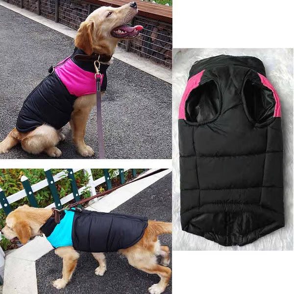 Winter Warm Waterproof Dog Vest with Zipper (S-7XL)