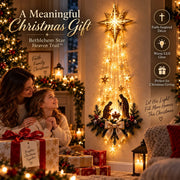 🎄Christmas Hot Sale 60% OFF✝️ Bethlehem Star of Faith™ – Lighted Nativity Wall Decor✝️