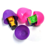 Easter Eggs Filled With Pullback Construction Vehicles, Cute Animals, Dinosaurs, Jewelry pieces and Bunnies