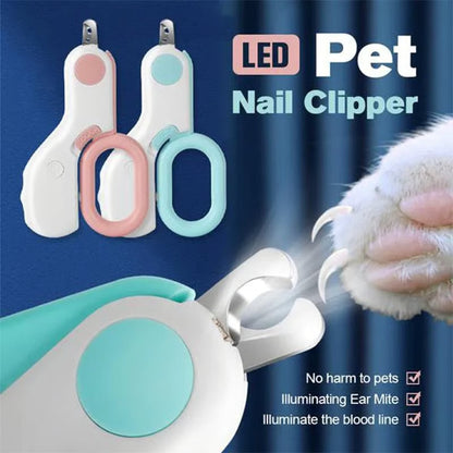 LED Pet Nail Clipper with Safety Lock