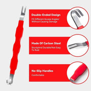 5PC Auto Trim Clip & Electrical Connector Disconnect Pliers Set, Automotive Repair Hand Tools