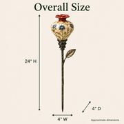 🐦Vintage Hummingbird Feeder Garden Decor Stake, Retro‑Style Metal Bird Feeder Stake, Outdoor Yard Lawn & Flower Bed Decor for Hummingbird Lovers