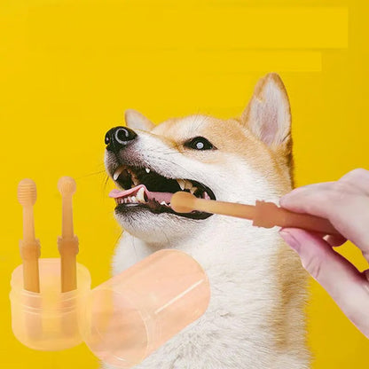 FlexiBrush Pet Toothbrush & Tongue Scraper