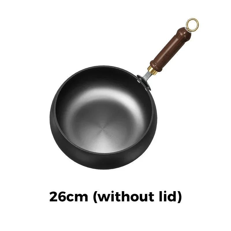 🔥 Pure Iron Wok, Timeless Craft ⚒️