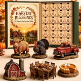 🌾Harvest Blessings Advent Calendar, Fall Thanksgiving Countdown Calendar, Seasonal Home Tabletop Decor & Holiday Gift