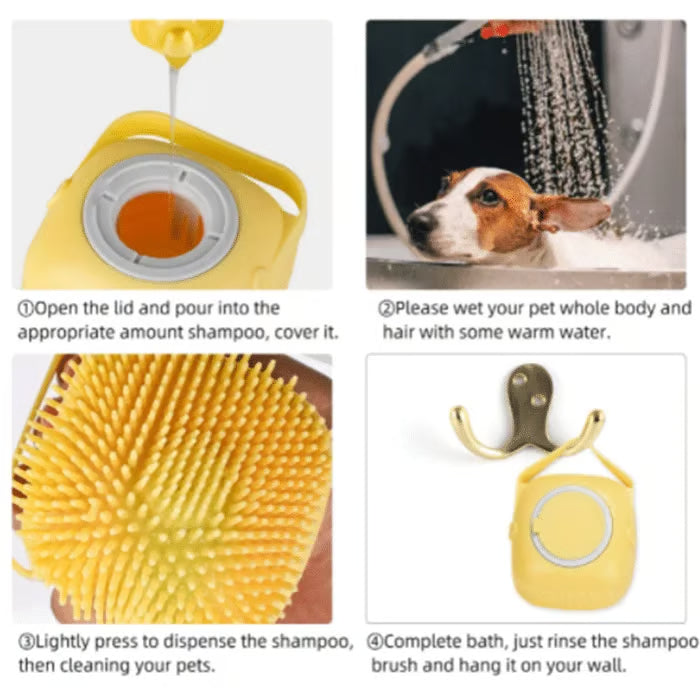 Pet Silicone Bath & Massage Brush