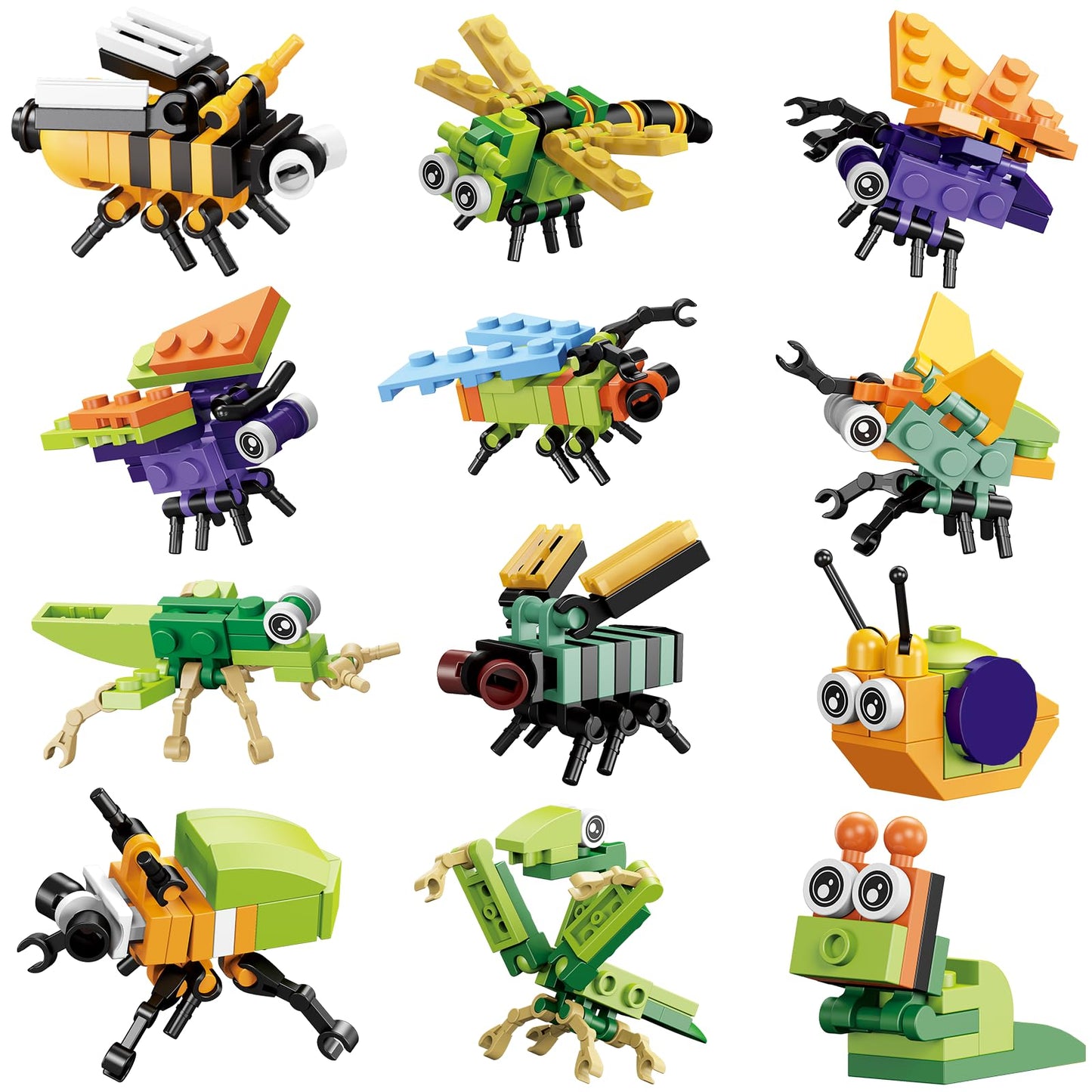 Mini Insect Building Blocks Set