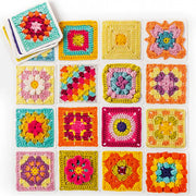 50 Crochet Granny Square Pattern Cards