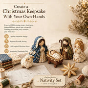 ✨ DIY Patchwork Nativity Scene Sewing Kit
