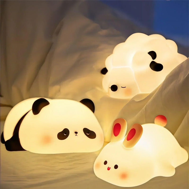 USB Rechargeable Animal Night Light – Soft Glow Bedtime Companion