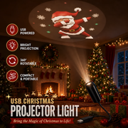🔥Last Day 59% OFF-Plug-&-Play HD Christmas Projector – 6 or 10 Festive Scenes