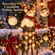 💯🎄 Christmas Porch Railing Lights – 4 Festive Character Designs