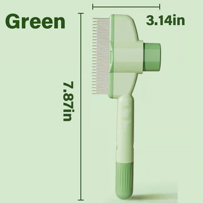 Self-Cleaning Pet Flea Comb & Grooming Brush+