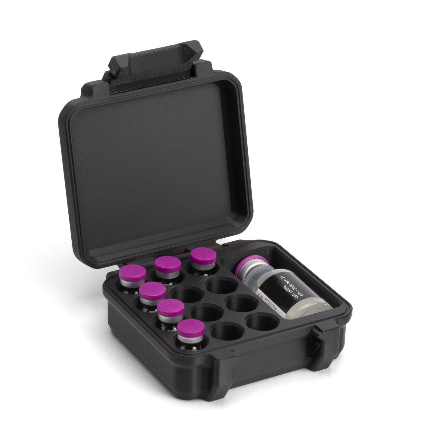 3ml Twelve Vial Peptide Case | Plus 30ml Bacteriostatic Water Compartment