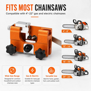 Electric Chainsaw Sharpener Grinder — Portable Chain Saw Blade Grinding Machine with Angle Guide