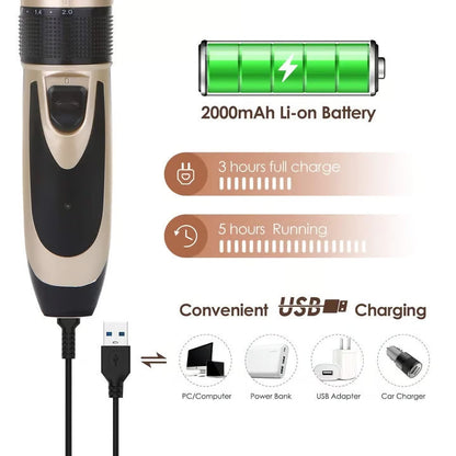 Silent Pro Cordless Pet Clipper Kit