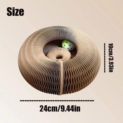 Magic Cat Scratcher — Foldable Donut Toy