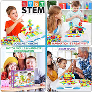 Electric Drill Construction Toy — 2D & 3D STEM Building Set