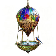 🎈Hot Air Balloon Bird Feeder Fountain, Hanging Bird Bath Water Fountain for Outdoor Garden Patio Yard Decor