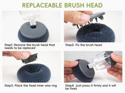 🧽 Comfort Grip Soap Dispensing Kitchen Scrub