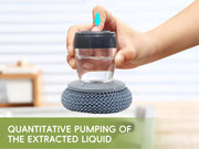 🧽 Comfort Grip Soap Dispensing Kitchen Scrub