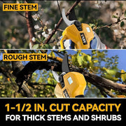 ⚡Portable Brushless Electric Pruning Shears, Work with DeWalt 20V Battery, Cordless Tree Trimmer with LCD Screen & Durable SK5 Blades for Yard & Orchard Pruning
