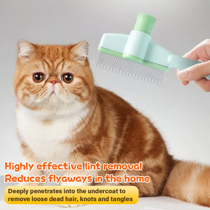 Self-Cleaning Pet Flea Comb & Grooming Brush+