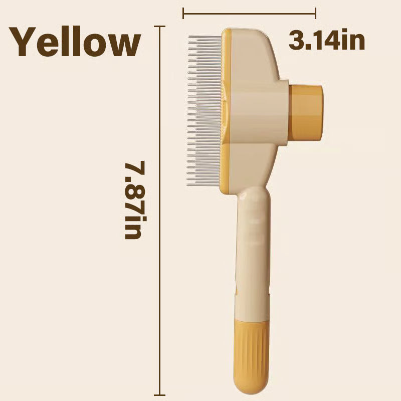 Self-Cleaning Pet Flea Comb & Grooming Brush+