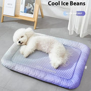 ❄Pawchill Pet Cooling Mat for Dogs & Cats 🐾 Naturally Cool Ice-Silk Pad • Breathable, Washable & Soft 🌿 For Floors, Sofas & Car Travel • Multiple Sizes • Gradient Colours ☀️🐶🐱