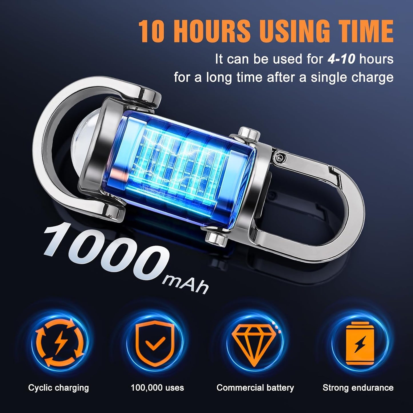 Rechargeable Mini Keychain Pocket Torch.