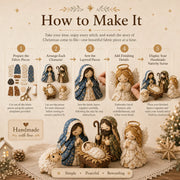 ✨ DIY Patchwork Nativity Scene Sewing Kit
