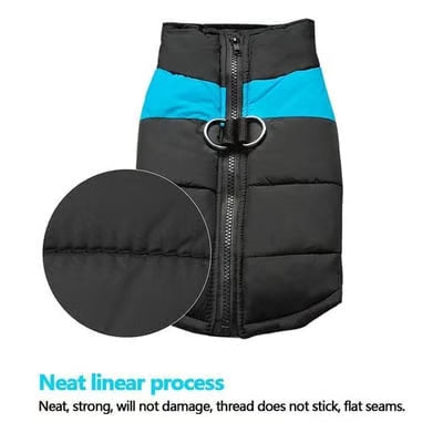 Winter Warm Waterproof Dog Vest with Zipper (S-7XL)