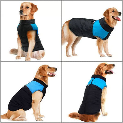 Winter Warm Waterproof Dog Vest with Zipper (S-7XL)