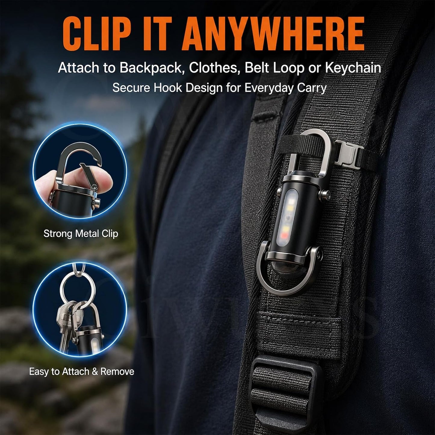 Rechargeable Mini Keychain Pocket Torch.