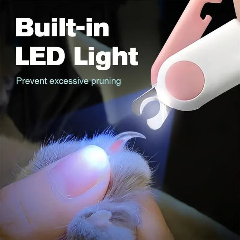 LED Pet Nail Clipper with Safety Lock