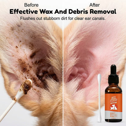 Natural Dog & Cat Ear Drop for Itching & Wax Build-Up