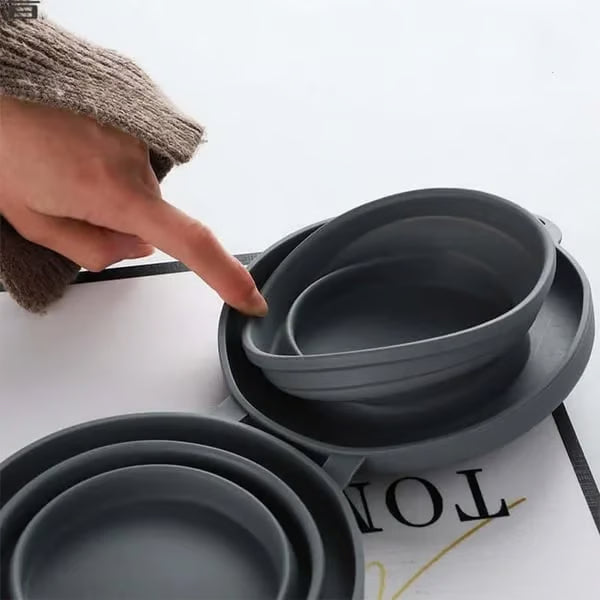 Collapsible Travel Dog Bowl Set
