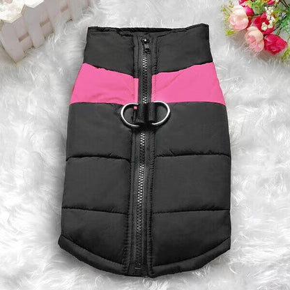 Winter Warm Waterproof Dog Vest with Zipper (S-7XL)