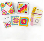 50 Crochet Granny Square Pattern Cards