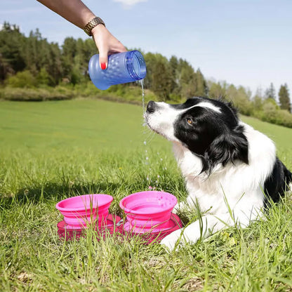 Collapsible Travel Dog Bowl Set