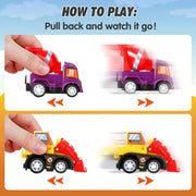 Easter Eggs Filled With Pullback Construction Vehicles, Cute Animals, Dinosaurs, Jewelry pieces and Bunnies
