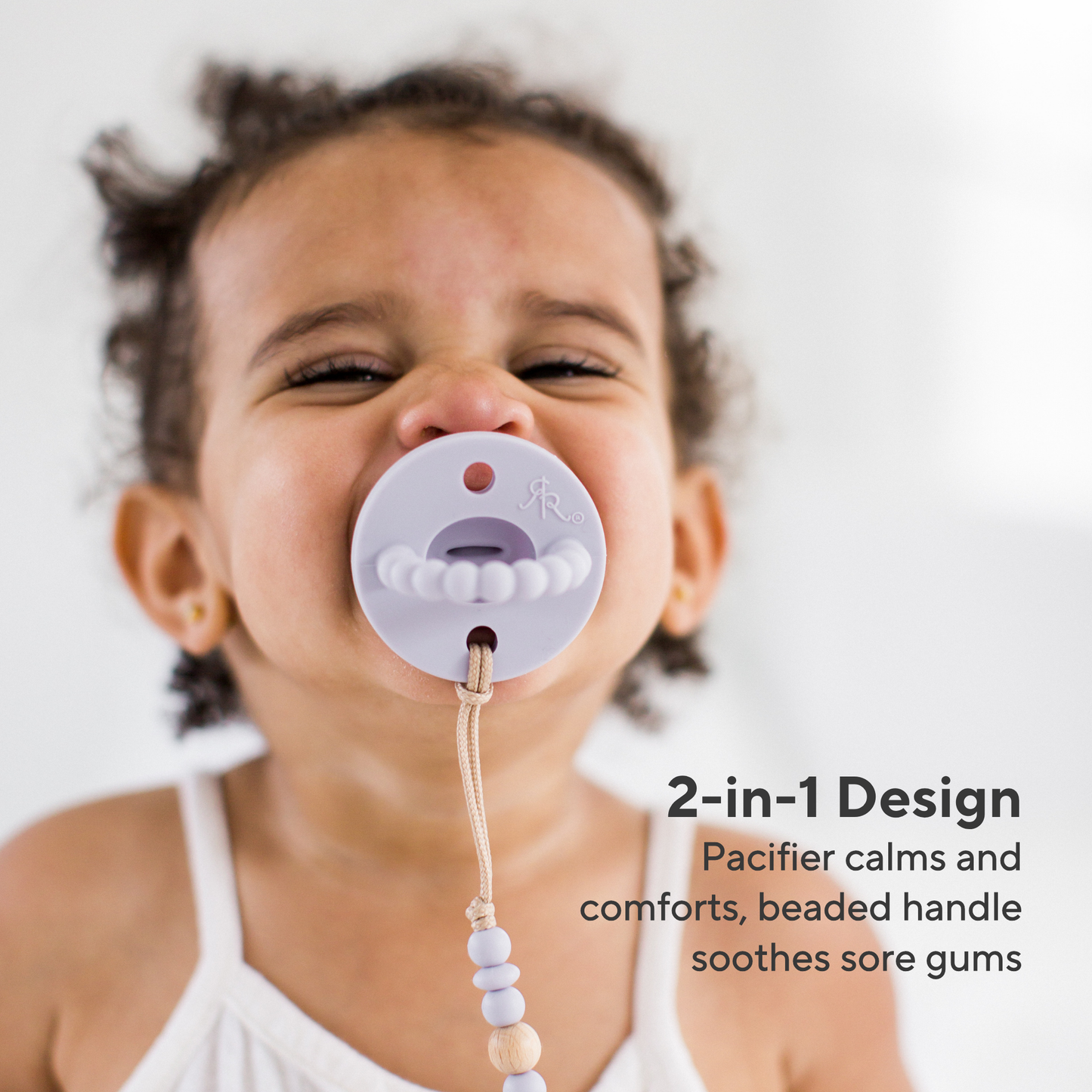 Cutie PAT Flat (0m+) Pacifier + Teether