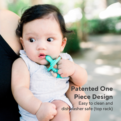 Cutie PAT Flat (0m+) Pacifier + Teether