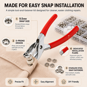 100pcs Invisible Colored Metal Buckle & 1 Count Manual Pressure Pliers