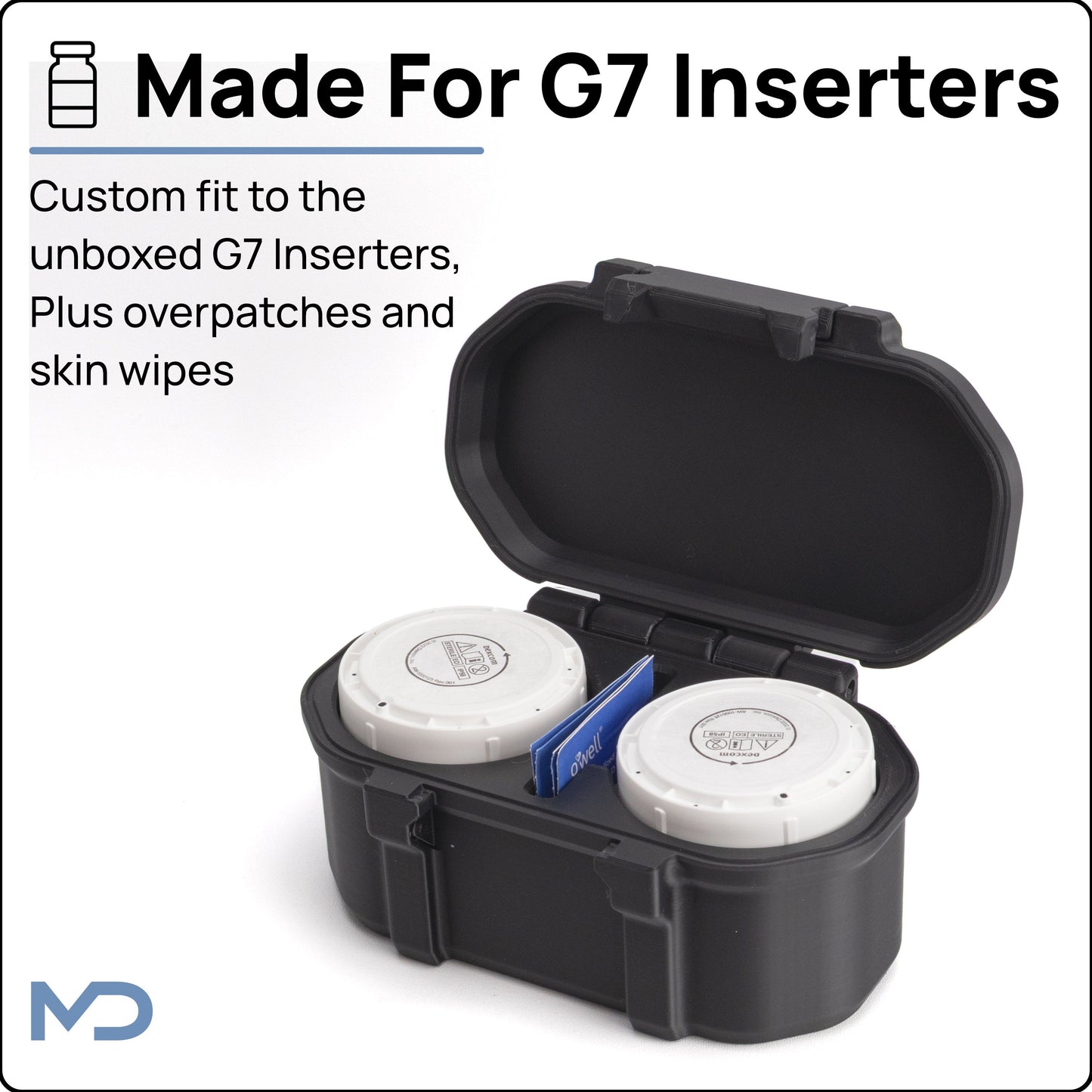 Dexcom G7 Boxless Travel Case | Two Sensors and Skin Prep Wipes