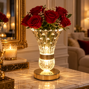 Crystal Bloom Vase Lamp
